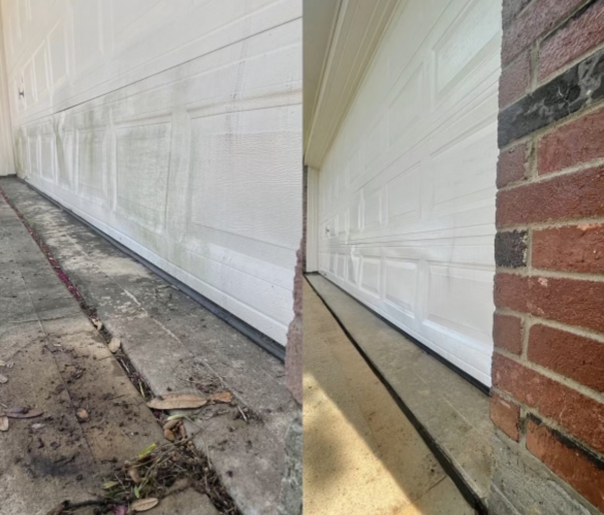 Garage Door Before and After